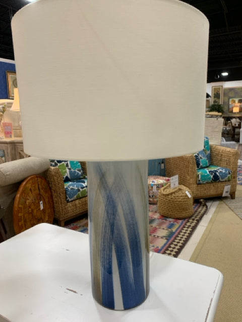 TABLE LAMP BLUE AND WHITE