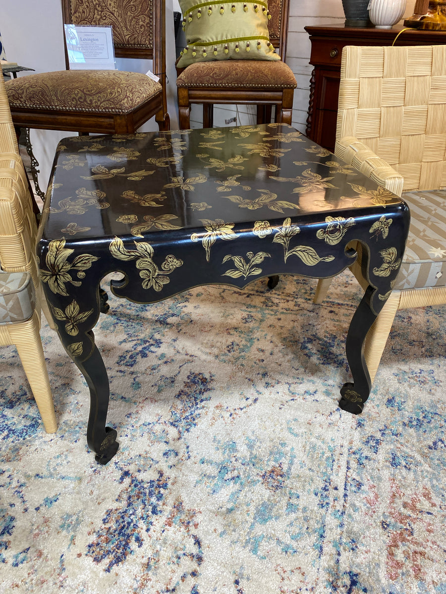MINTON SPIDELL TABLE BLACK AND GOLD