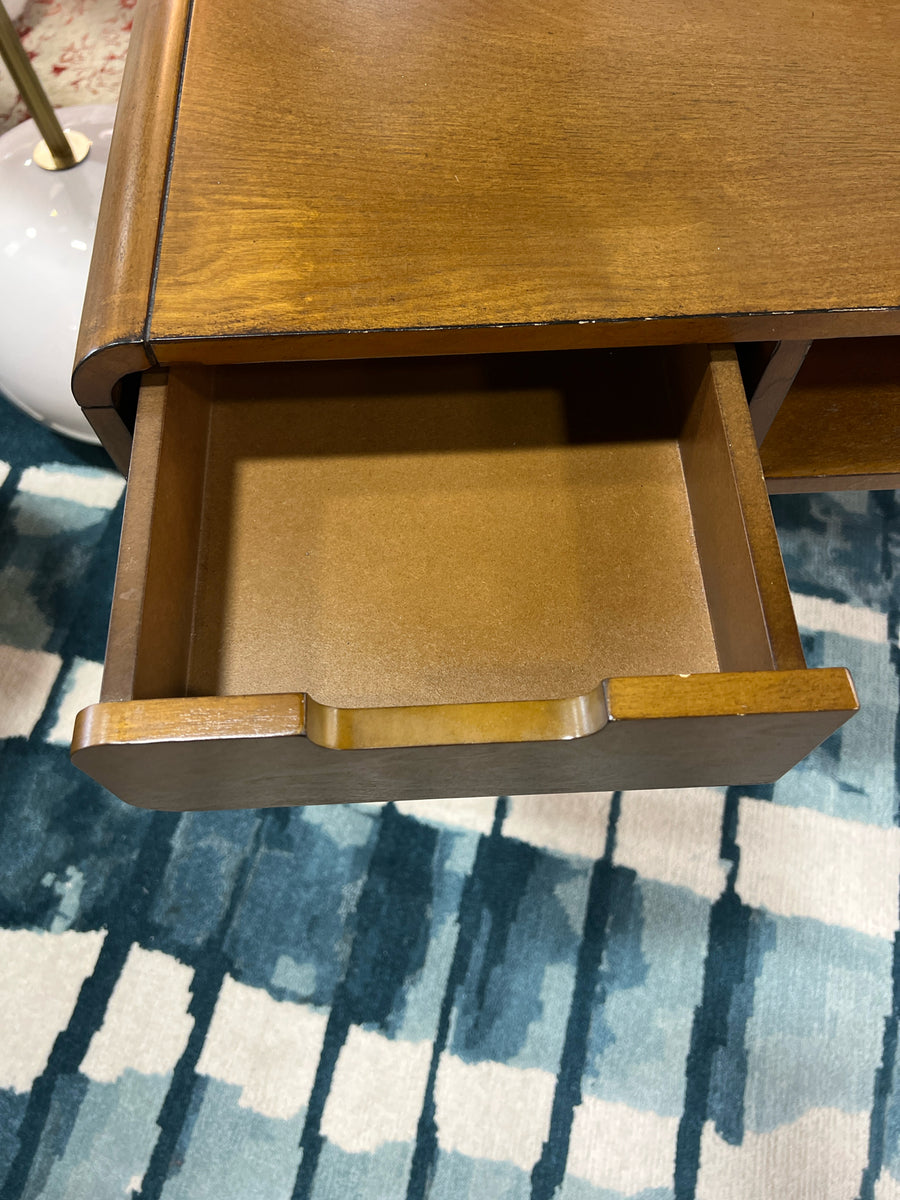 DESK & FILING CABINET MIDCENTURY MODERN WALNUT FINISH