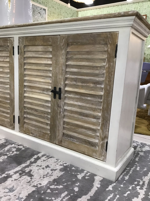 *CONSOLE  MONTAUK 6 SHUTTER DOORS 105"W