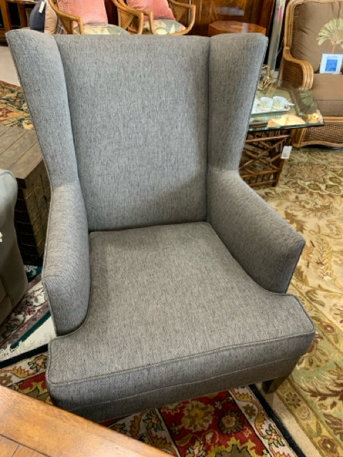 RENE CAZARES CHAIR WING BACK GREY