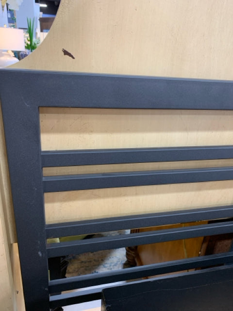 TWIN HEADBOARD BLACK METAL HB FB SR AND SLATS