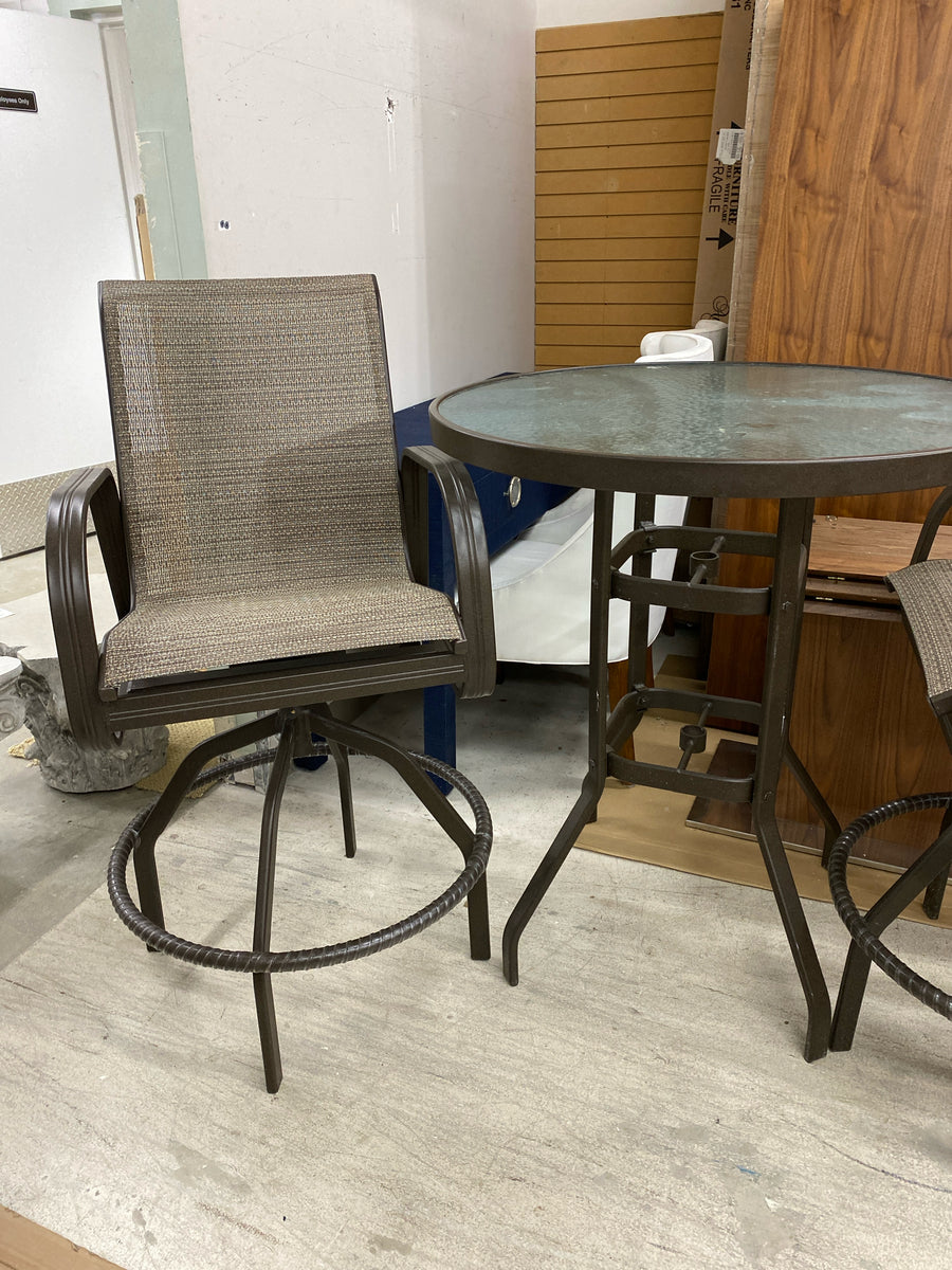 BISTRO TABLE WITH TWO CHAIRS