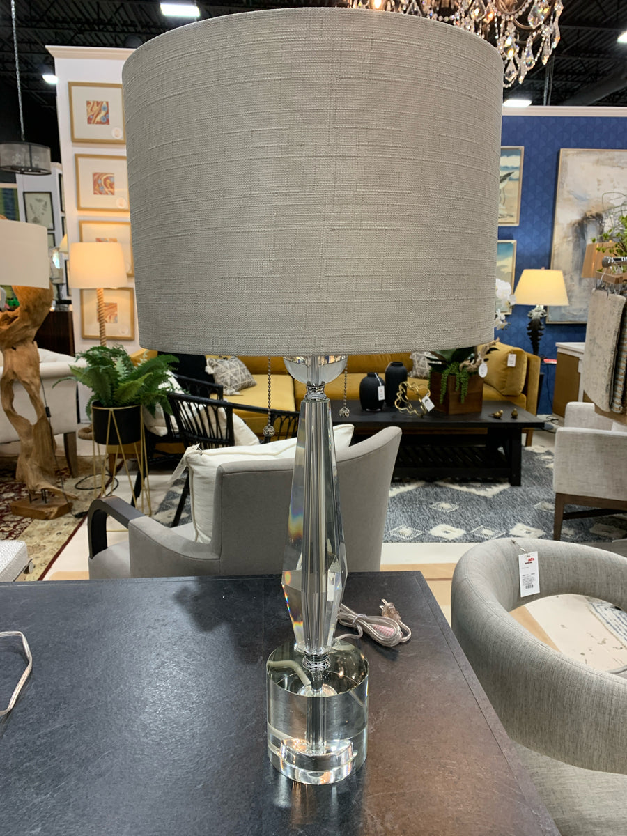 TABLE LAMP CRYSTAL 32"H