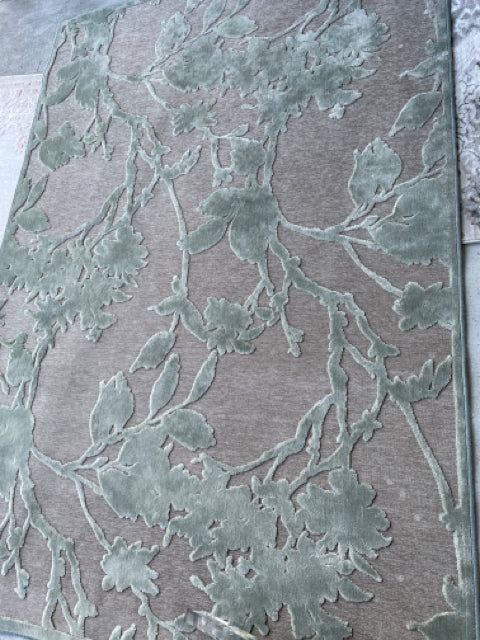 FRONT GATE RUG MINT GREEN AND GREY