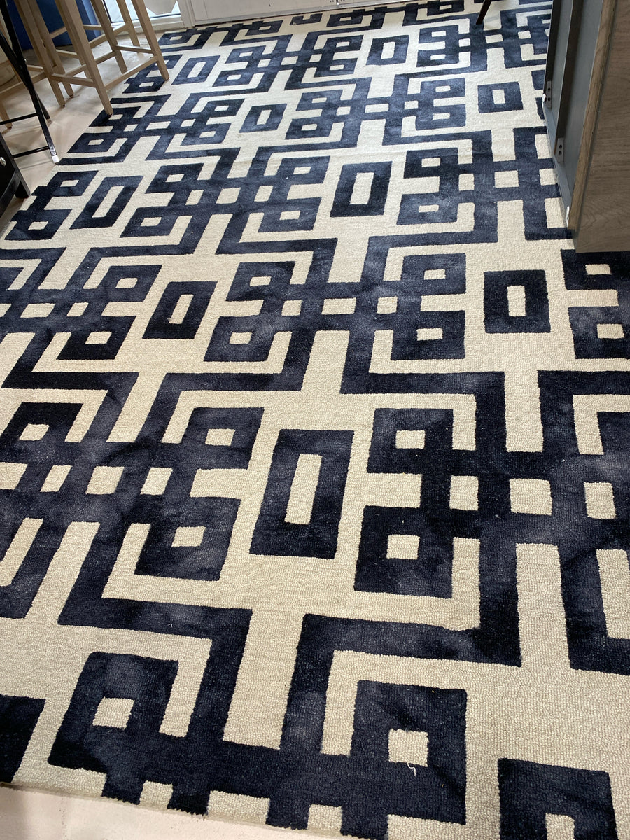 FEIZY WOOL PILE BLACK AND TAN