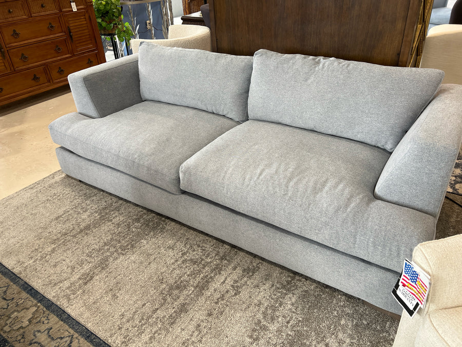 BERNHARDT SOFA 2 CUSHION GREY