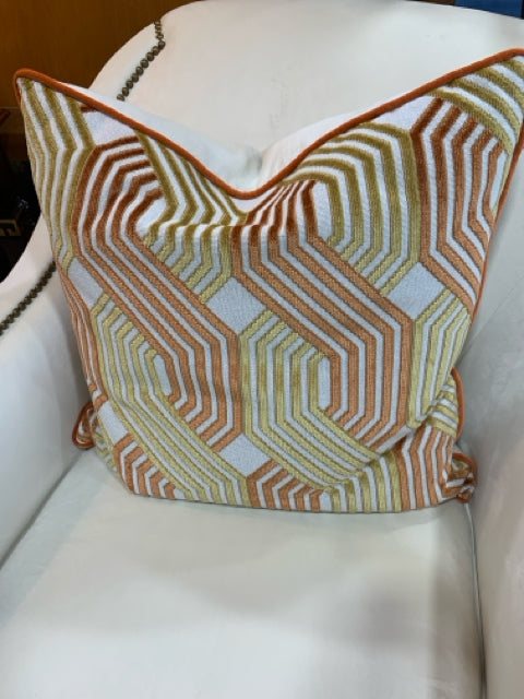 CUSTOM PILLOW SABATINI ORANGE 22"