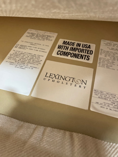 LEXINGTON SOFA 2  CUSHION CHAMPAGNE SLOPE ARM