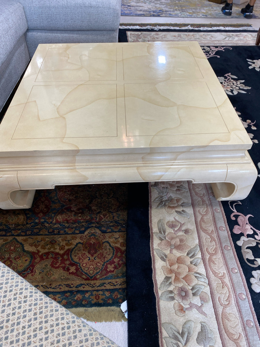 HENREDON COFFEE TABLE BLONDE TONE