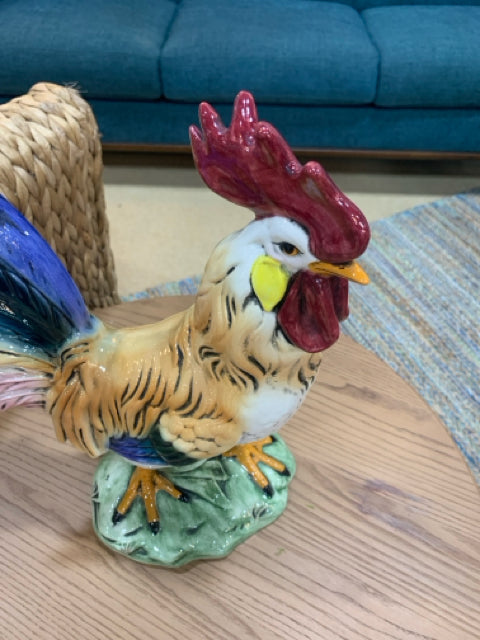 HOME DECORE CERAMIC ROOSTER PAINTED