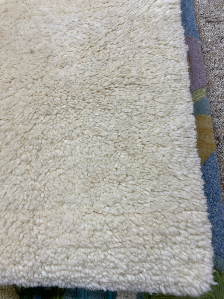 RUG IVORY MOROCCAN WOOL