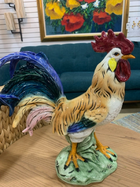 HOME DECORE CERAMIC ROOSTER PAINTED