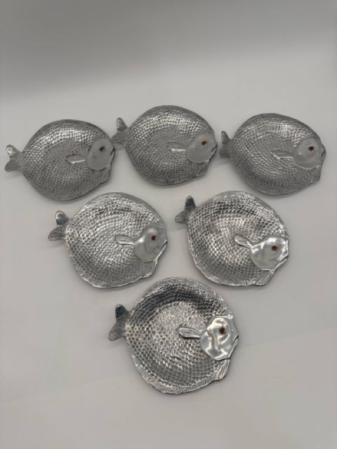 ARTHUR COURT SET OF 6 SMALL FISH DISHES