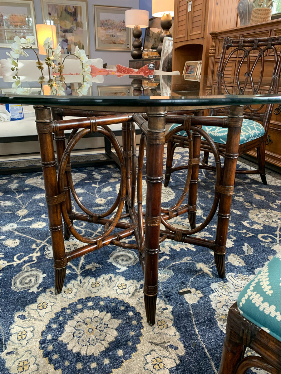 TOMMY BAHAMA BY LEXINGTON DINING TABLE &  FOUR CHAIRS