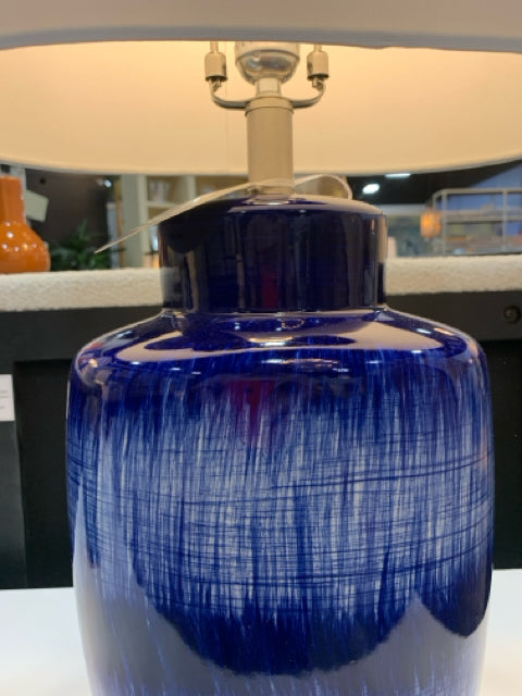 TABLE LAMP YALE BLUE 29"H