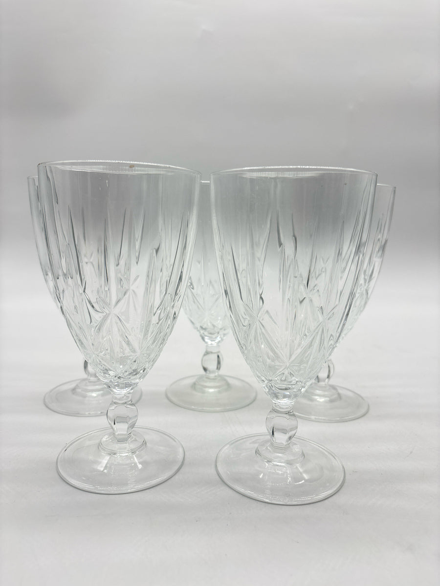 silver rimmed wine glasses Vintage Silver Rim Crystal Wine Glasses Noritake Paris Vintage Crystal Set  of 4
