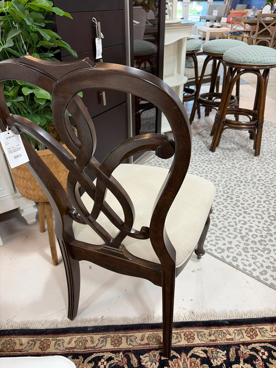 HOOKER DARK WOOD SIDE CHAIR