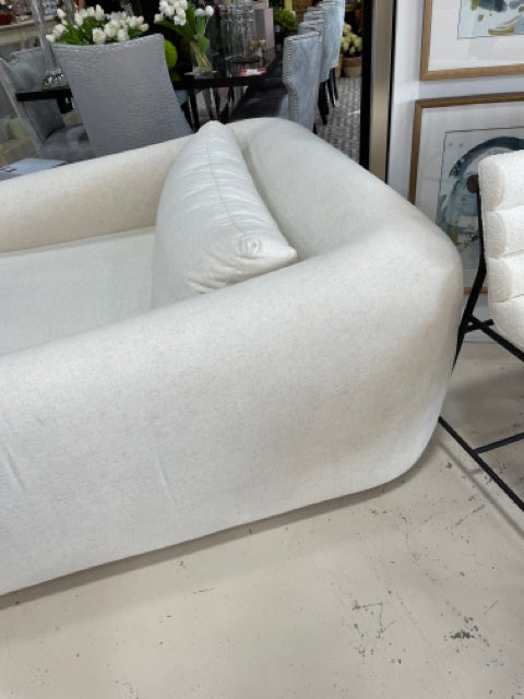 HARLOWE MEDIA LOUNGER IVORY FABRIC