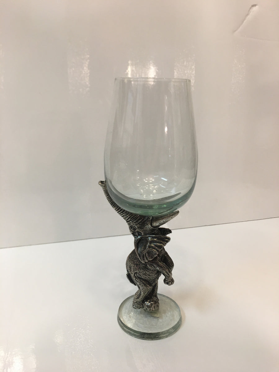 SINGLE ELEPHANT STEM GLASS 
