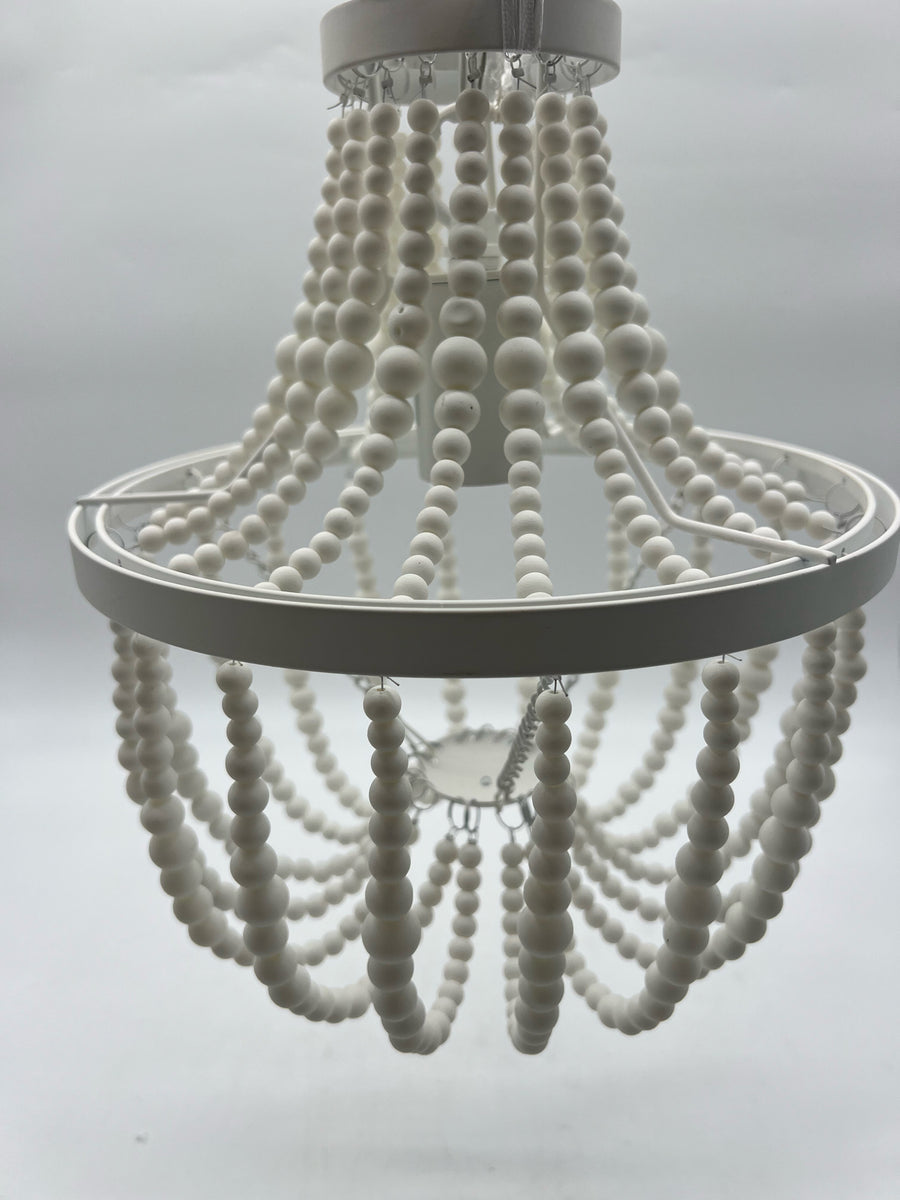 ELK HOME WHITE BEADED CHANDELIER