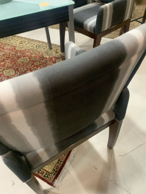 BASSETT ARM CHAIR TIE DYE GREY