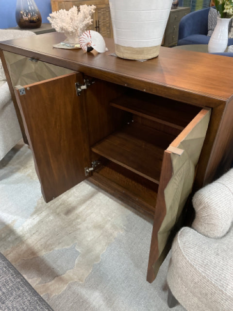 KINCAID CONSOLE 4  DOOR GEOMETRIC PATTERN