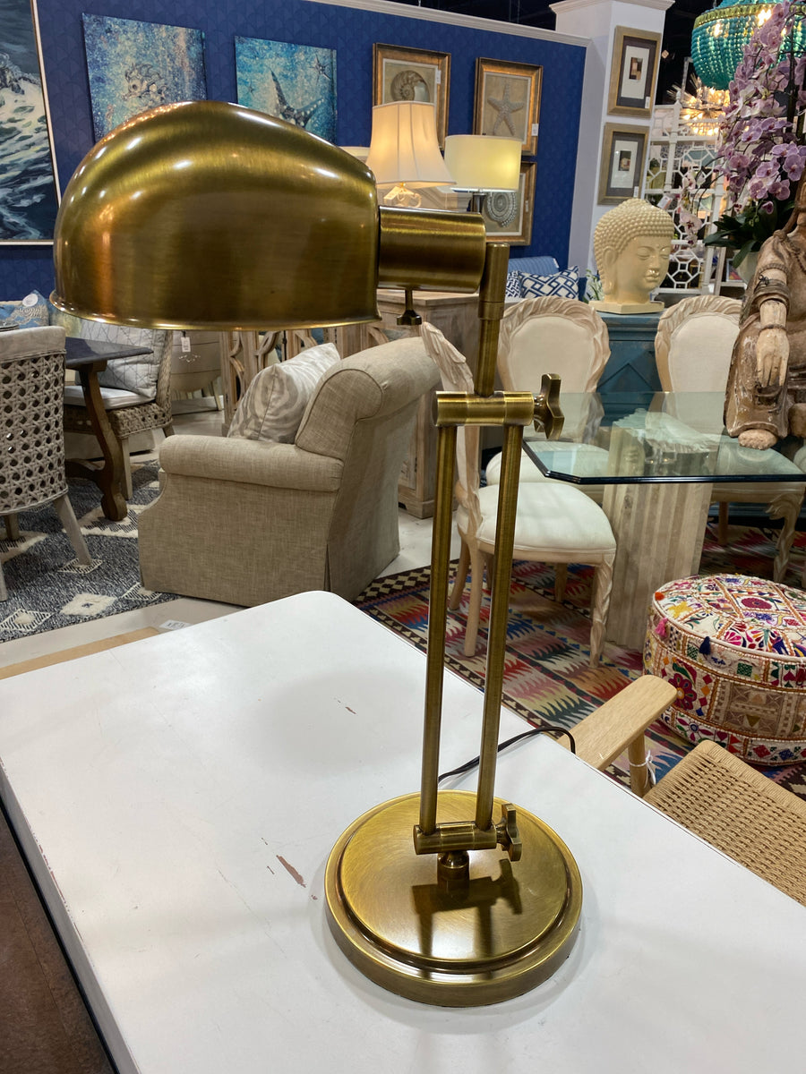BRASS LAMP ADJUSTABLE DOME