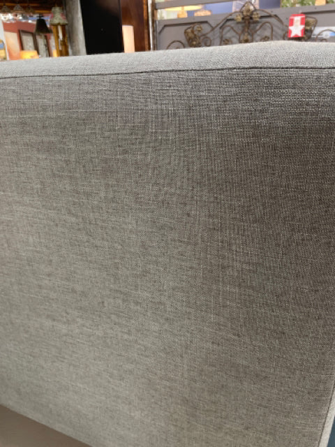 HEADBOARD GREY UPHOLSTERED KING