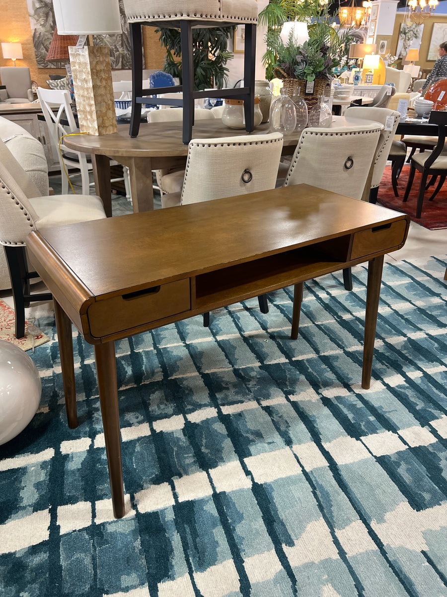 DESK & FILING CABINET MIDCENTURY MODERN WALNUT FINISH