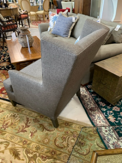 RENE CAZARES CHAIR WING BACK GREY