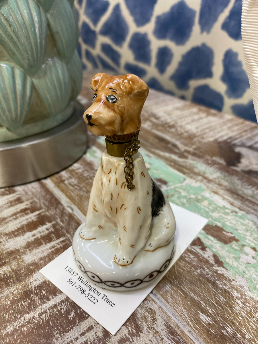 LIMOGES TRINKET BOX SPOTTED PUPPY