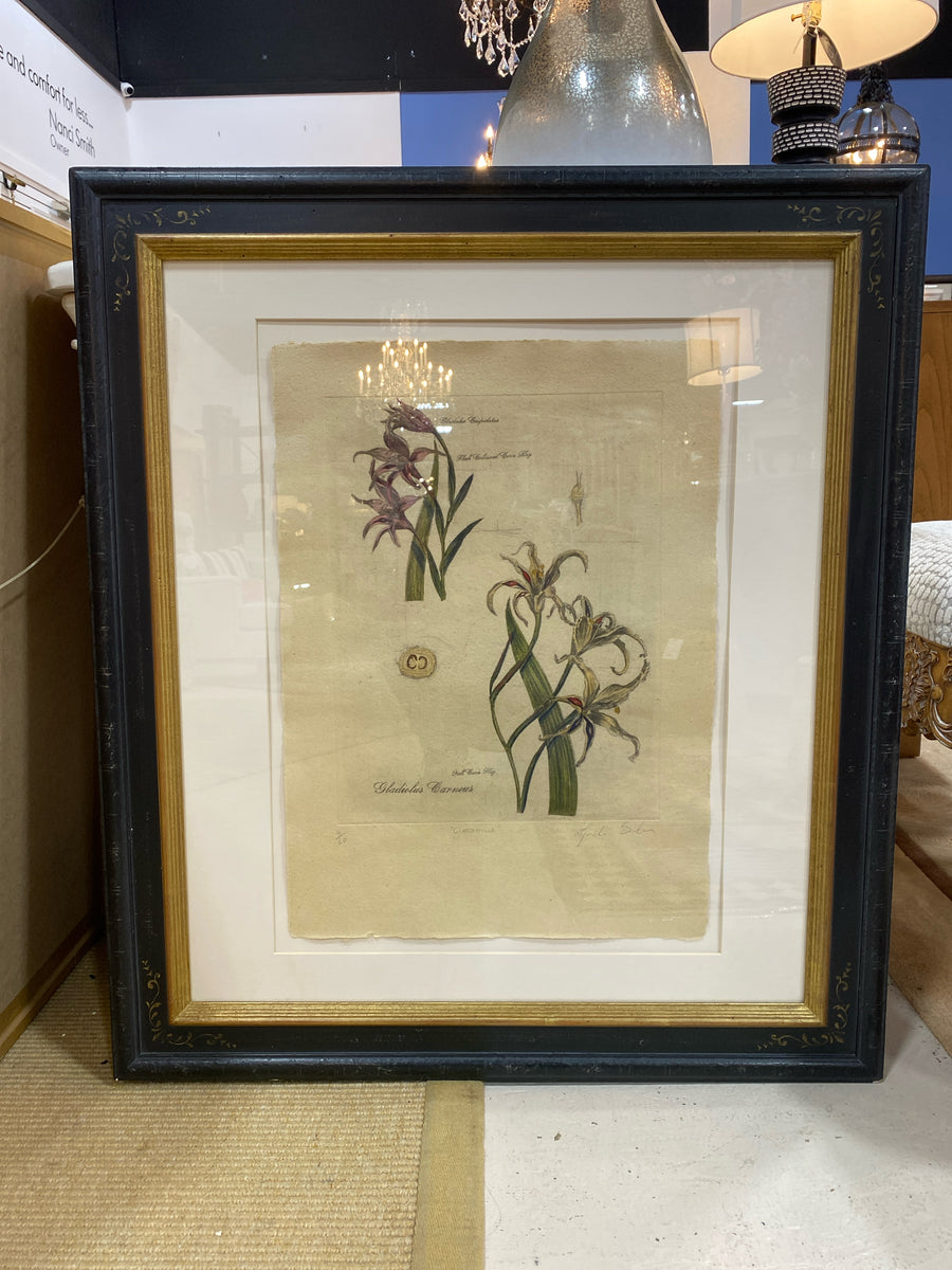 TROWBRIDGE FLORAL III BLACK FRAME