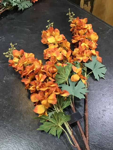 SILK ORANGE DELPHINIUM