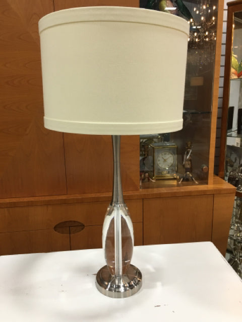 WILDWOOD TABLE  LAMP CRYSTAL AND CHROME