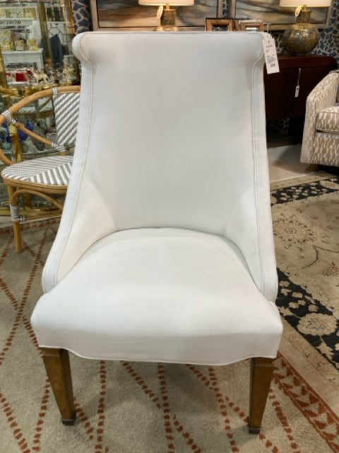 SET OF 4 CENTURY DINING CHAIRS WHITE