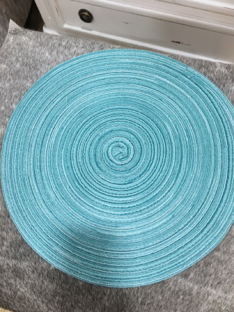 PLACEMAT ROUND TURQUOISE