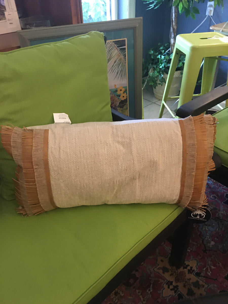 POTTERY LEATHER CHESTNUT PILLOW