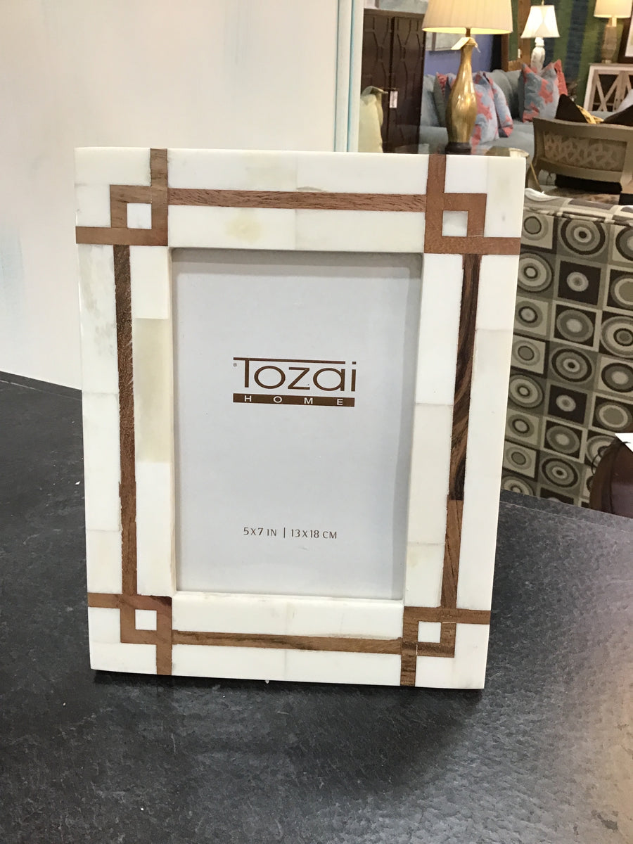 PHOTO FRAME WITH WOOD INSET