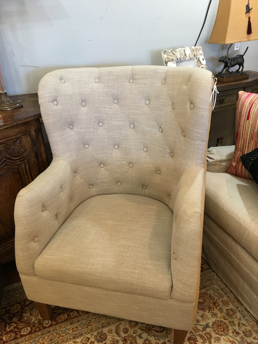 LINEN WING CHAIRS