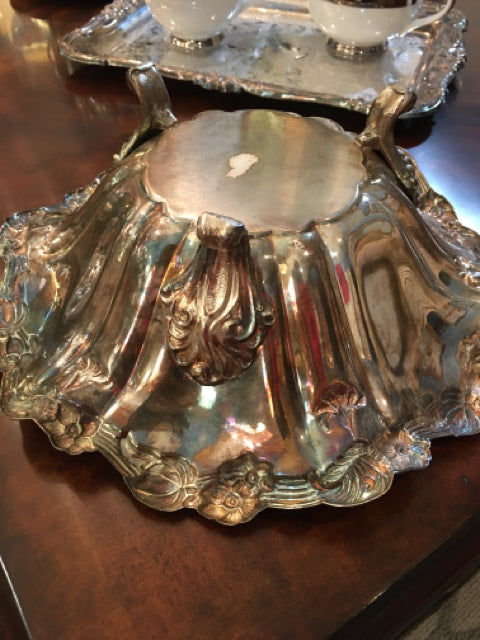 SILVER FLARE FOOTED BOWL