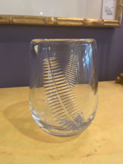 VASE ETCHED LEAFS - Consign & Design - Consign & Design - clearance, PGA