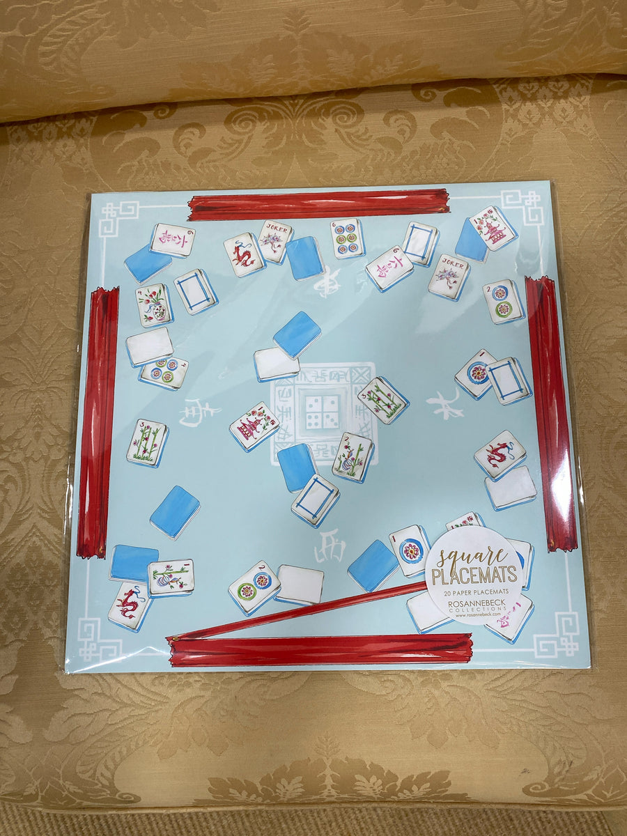 PAPER PLACEMAT SQUARE MAHJONG TABLE