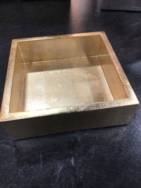 COCKTAIL NAPKIN HOLDER GOLD LEAF