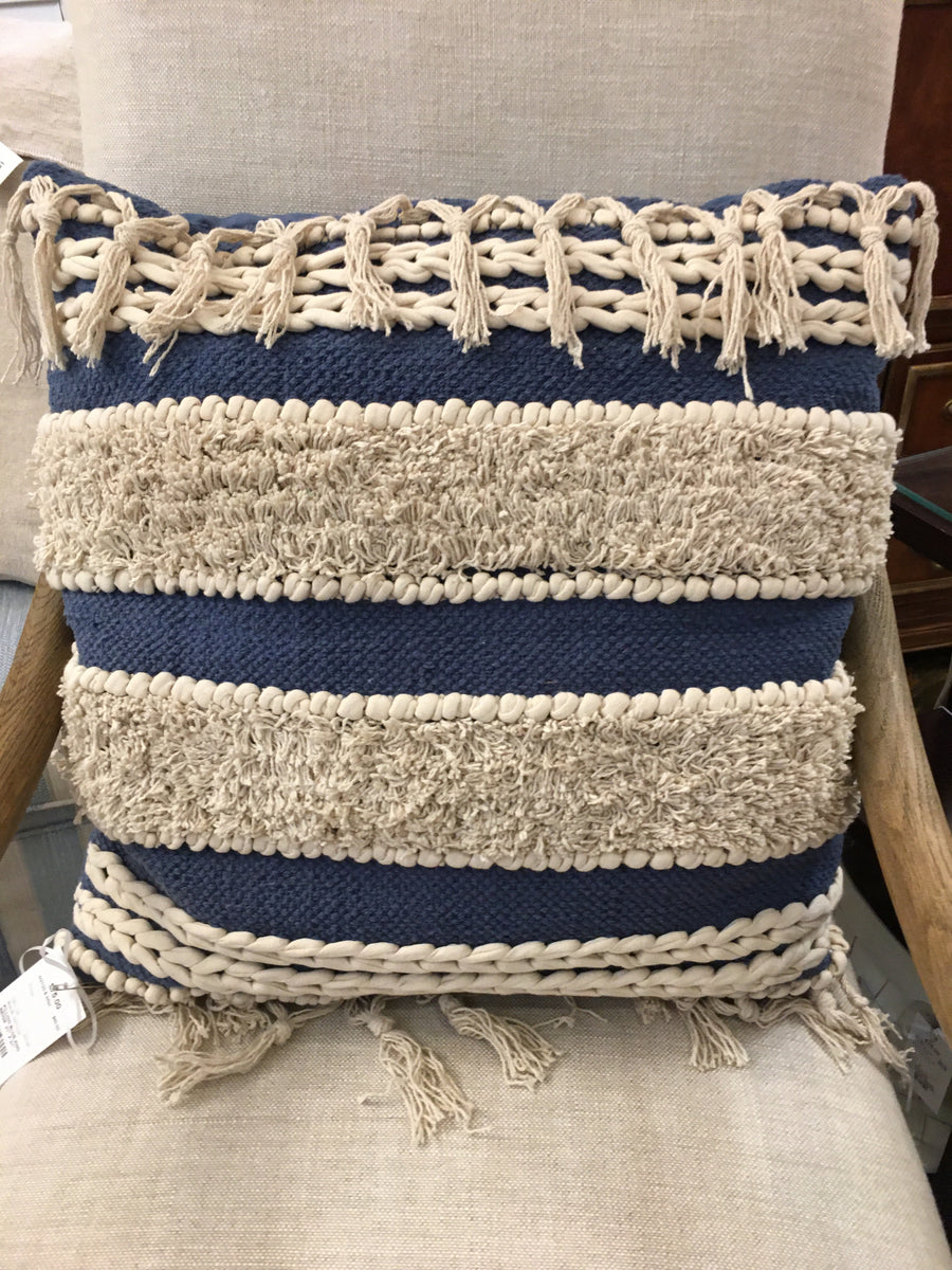 PILLOW BLUE AND BEIGE