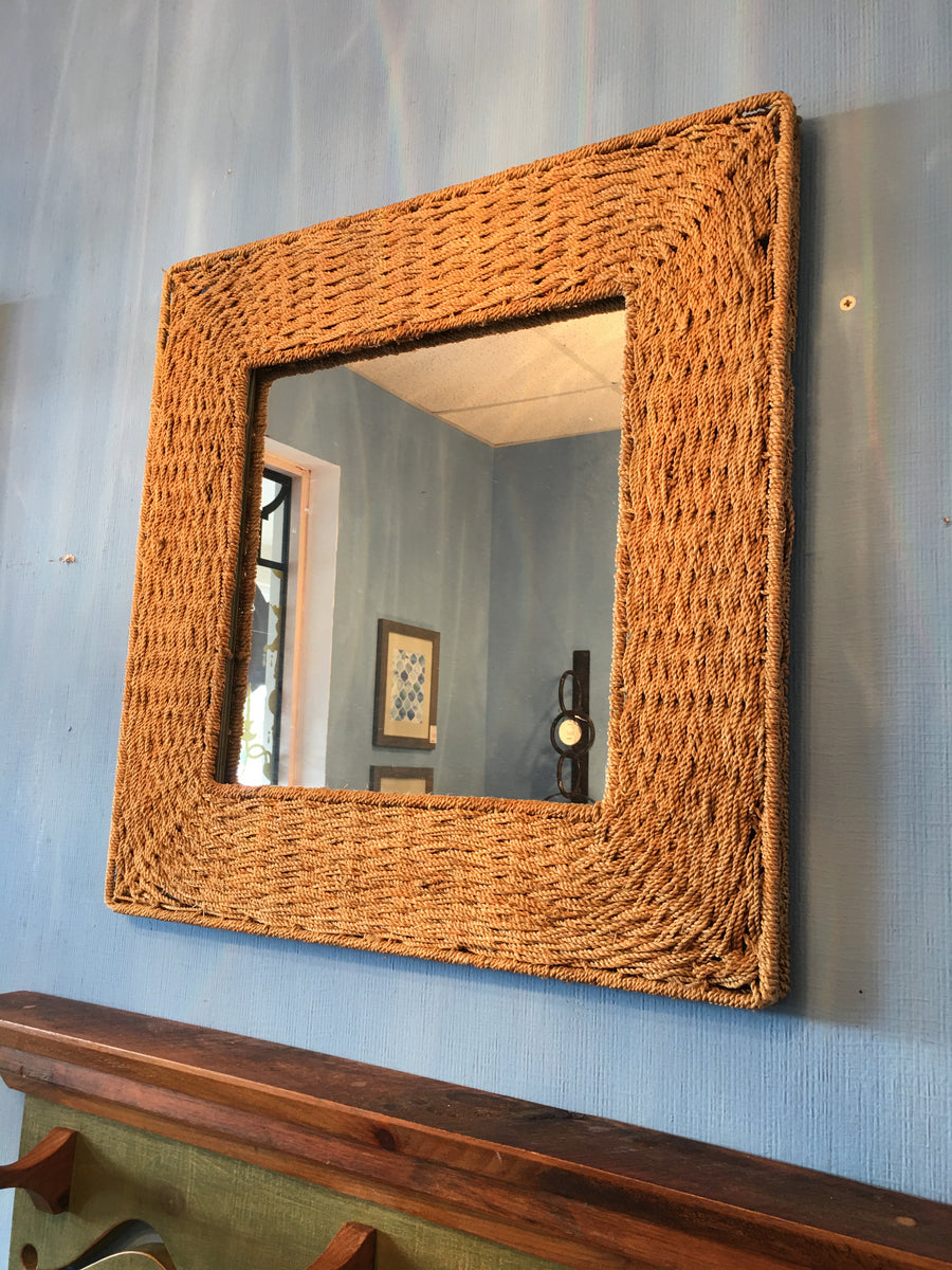 MIRROR WITH SEA GRASS FRAME