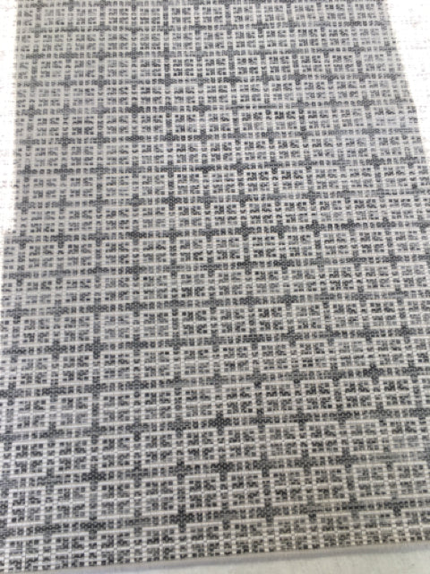 AREA RUG GREY WHITE AND CHARCOAL