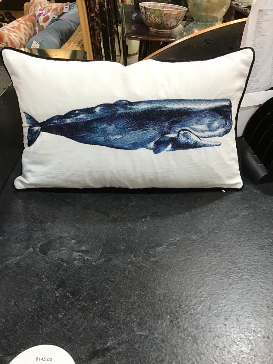 CUSTOM PILLOW WHALE 12" x 20"