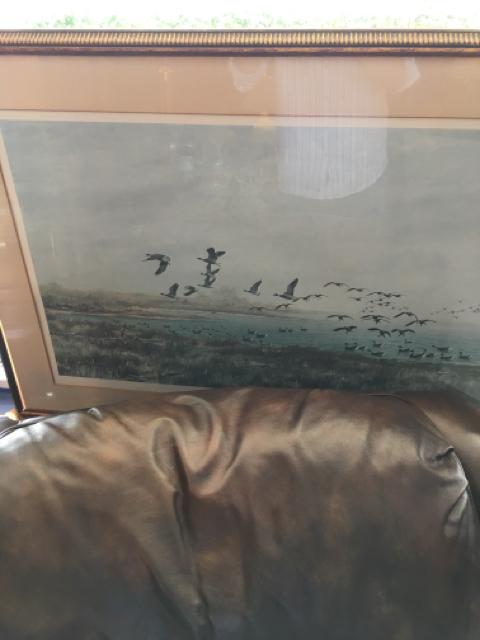 PRINT "FLOCK OF BIRDS",Consign & Design,Print,clearance, WELLINGTON- Consign & Design Consignment Store South FL