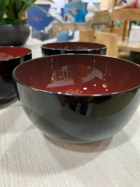 NOUVEL STUDIO BOWL SET OF 3 RED   BARNEYS